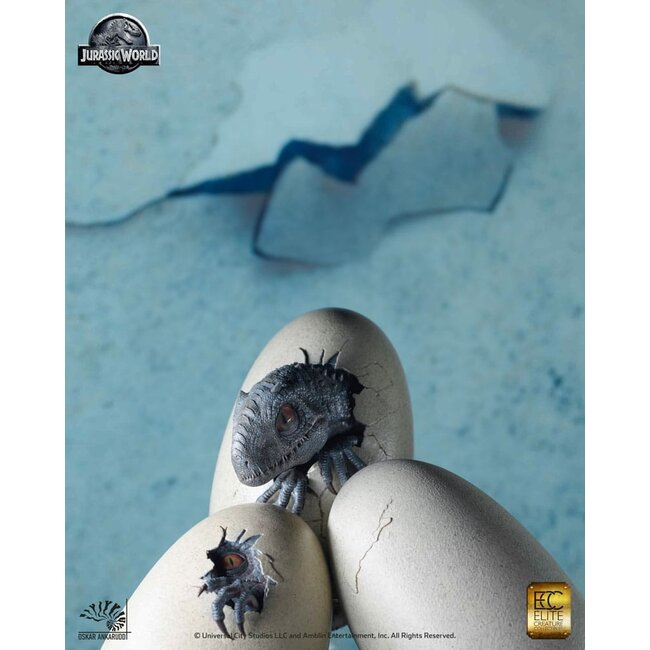 Jurassic World Set of 3 Statues 1/2 Hatching Indominus Rex 13 cm
