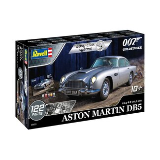 Revell James Bond Modellbausatz Geschenkset 1/24 Aston Martin DB5 (Goldfinger)