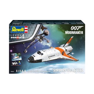 Revell James Bond Modellbausatz Geschenkset 1/144 Space Shuttle (Moonraker)