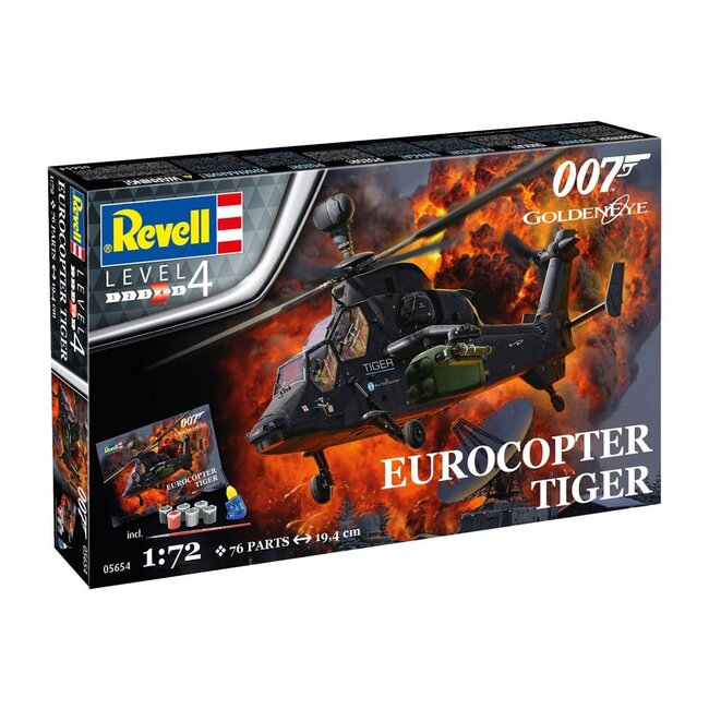 Revell James Bond Modellbausatz-Geschenkset 1/72 Eurocopter Tiger (GoldenEye)