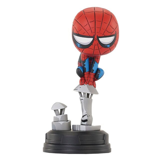 Marvel Animated Statue Spider-Man auf Schornstein 15 cm