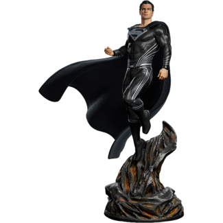 Iron Studios Zack Snyder's Justice League Art Scale Statue 1/4 Superman Schwarzer Anzug 69 cm