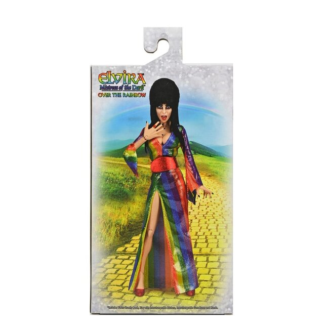 Elvira, Herrin der Dunkelheit Bekleidete Actionfigur Over the Rainbow Elvira 20 cm