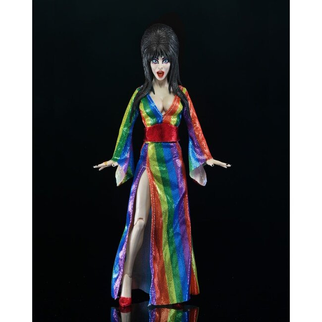 Elvira, Herrin der Dunkelheit Bekleidete Actionfigur Over the Rainbow Elvira 20 cm