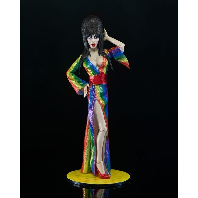 Elvira, Herrin der Dunkelheit Bekleidete Actionfigur Over the Rainbow Elvira 20 cm