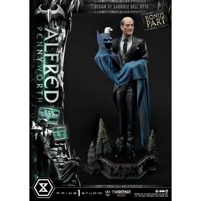 Prime 1 Studio DC Comics Throne Legacy Series Statue Alfred Pennyworth (Batman Comics) Bonus Version 57 cm