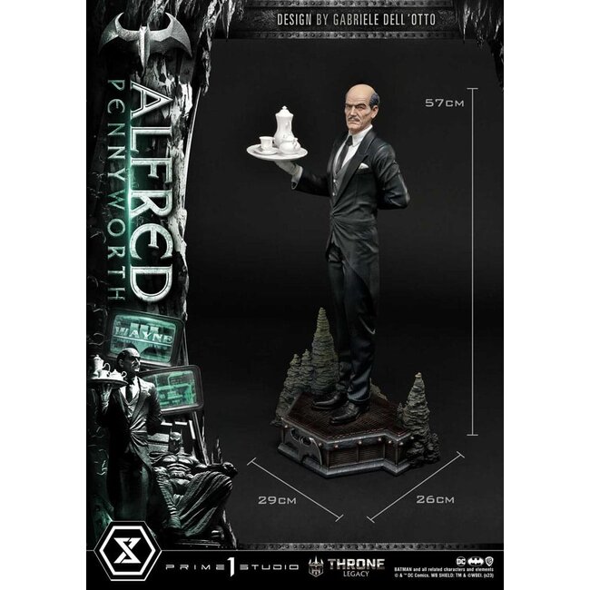 DC Comics Throne Legacy Series Statue Alfred Pennyworth (Batman Comics) Bonus Version 57 cm