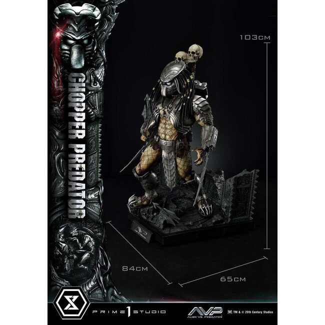 The Alien vs. Predator Museum Masterline Series Statue 1/3 Chopper Predator 103 cm