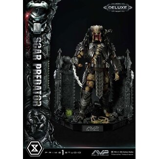 Prime 1 Studio The Alien vs. Predator Museum Masterline Series Statue 1/3 Scar Predator Deluxe Version 93 cm