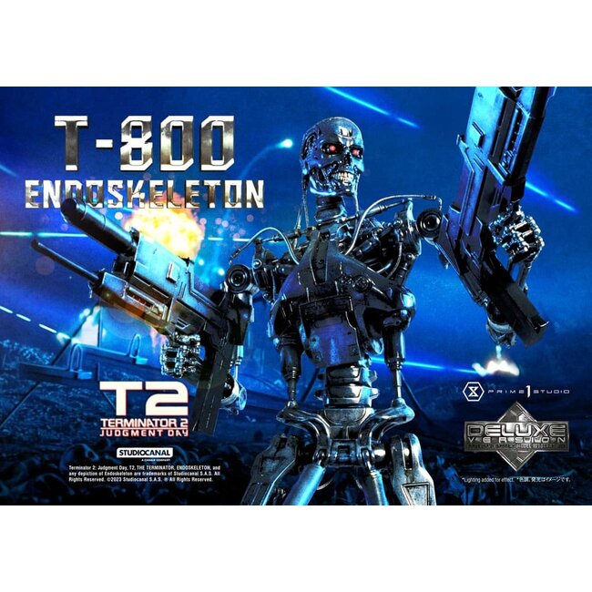 Terminator 2 Museum Masterline Series Statue 1/3 Judgment Day T800 Endoskeleton Deluxe Bonus Version 74 cm