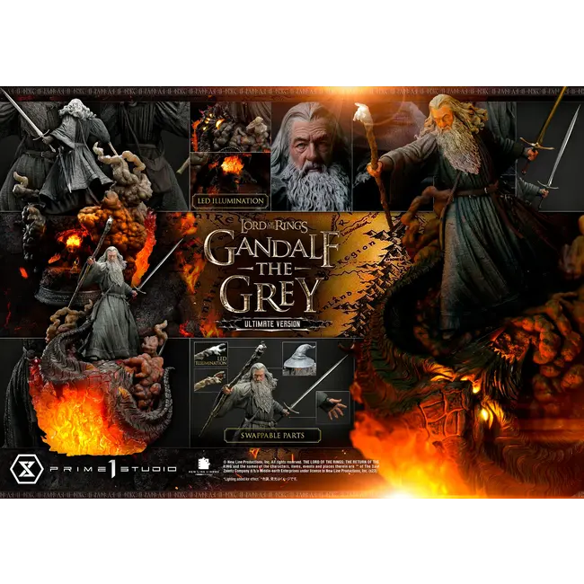 Herr der Ringe Statue 1/4 Gandalf der Graue Ultimate Version 81 cm