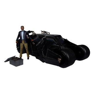 McFarlane Toys DC Multiverse Vehicle Tumbler mit Lucius Fox (The Dark Knight) (Gold Label) 46 cm