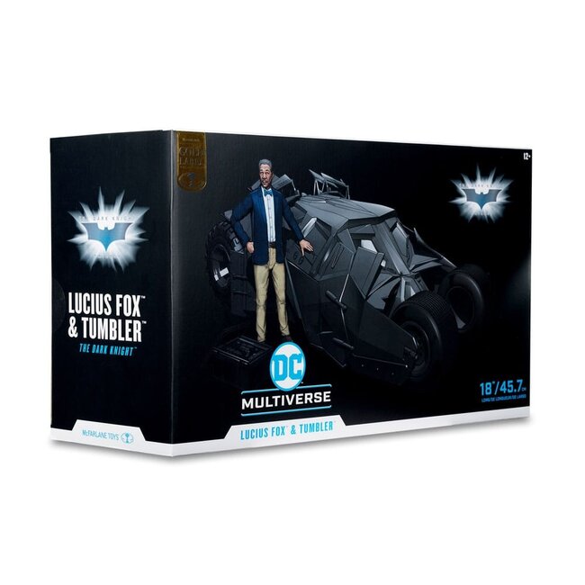 DC Multiverse Vehicle Tumbler mit Lucius Fox (The Dark Knight) (Gold Label) 46 cm