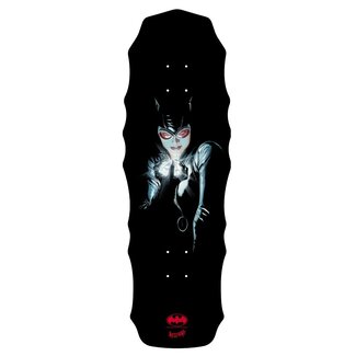 Welcome Batman Skateboard Deck - Catwoman Black Dips on Widow Shape