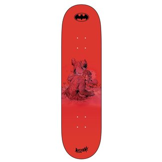Welcome Batman Skateboard Deck - Knockout Red/Black Dip Popsicle