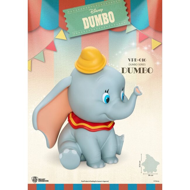 Disney Sparschwein aus Vinyl, funktional, Dumbo, 34 cm
