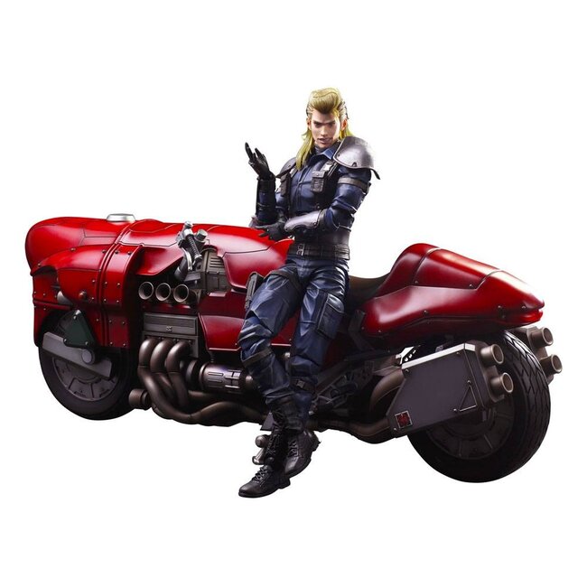 Square-Enix Final Fantasy VII Remake Play Arts Kai Action Figure & Vehicle Roche & Bike