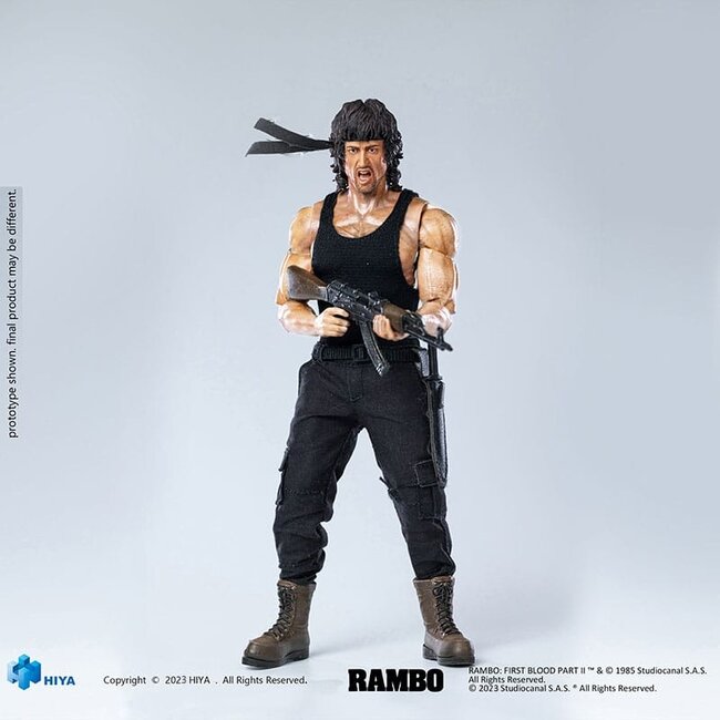 First Blood II Exquisite Super Series  Action Figure 1/12 First Blood II John Rambo 16 cm