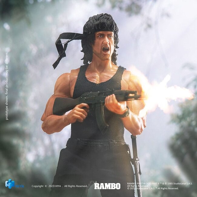 First Blood II Exquisite Super Series  Action Figure 1/12 First Blood II John Rambo 16 cm