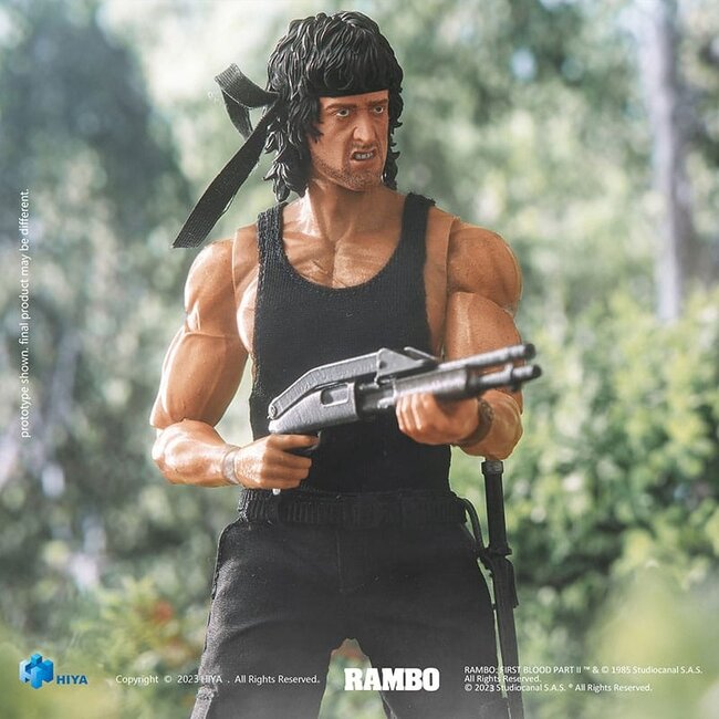 First Blood II Exquisite Super Series  Action Figure 1/12 First Blood II John Rambo 16 cm