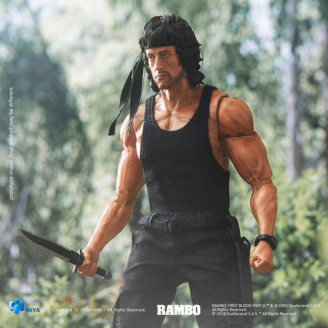 First Blood II Exquisite Super Series  Action Figure 1/12 First Blood II John Rambo 16 cm
