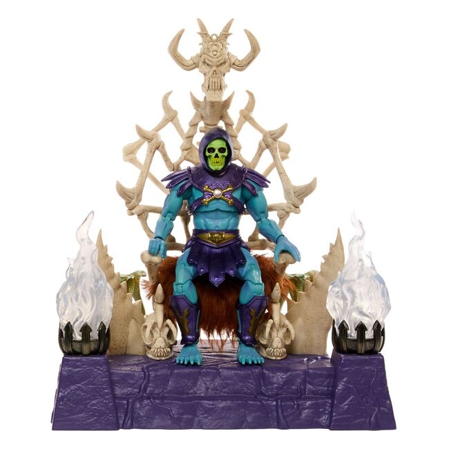 Mattel Masters of the Universe: Neue Eternia Masterverse Actionfigur Skeletor & Thron 18 cm