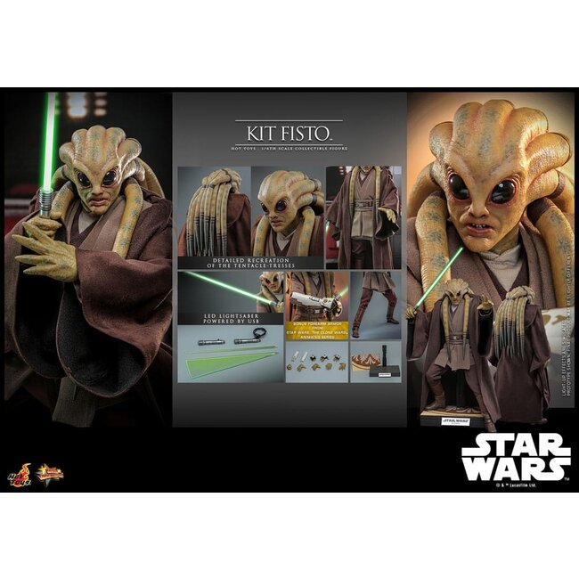 Star Wars Movie Masterpiece Actionfigur 1/6 Kit Fisto 32 cm