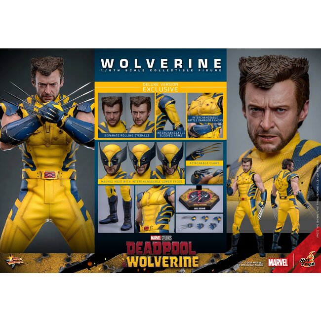 Deadpool & Wolverine Movie Masterpiece Action Figure 1/6 Wolverine (Deluxe Version) 31 cm