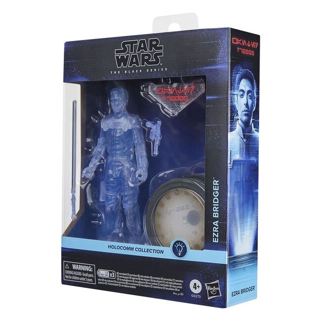 Aus der Holocomm Collection von Star Wars Black Series kommt diese detailreiche Actionfigur von Ezra Bridger. Sie stammt aus der Serie 15 cm.