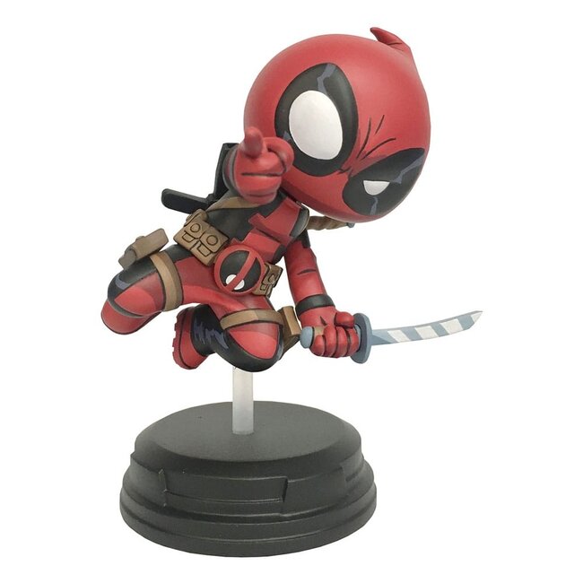 Marvel Animated Statue Deadpool (Springend) 18 cm
