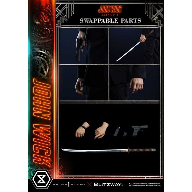 John Wick Kapitel 4 Ultimate Premium Masterline Series Statue 1/4 John Wick Deluxe Version 54 cm