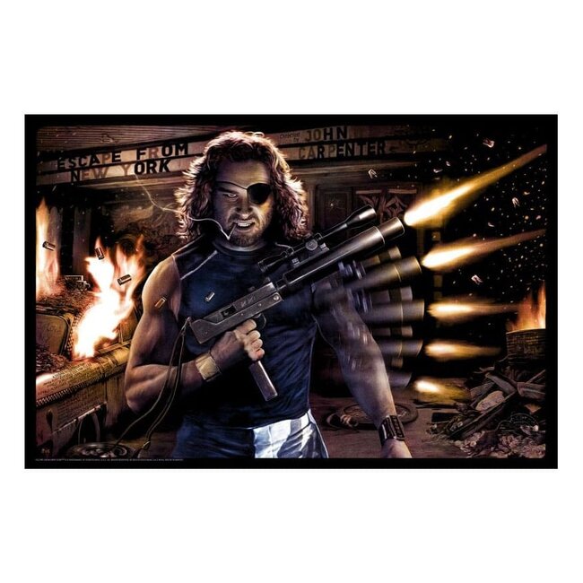 Sideshow Collectibles Flucht aus New York Kunstdruck Snake Plissken 46 x 61 cm - ungerahmt