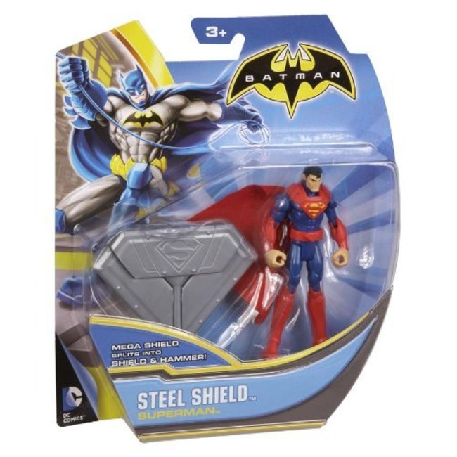 Batman Steel Shield Superman Actionfigur