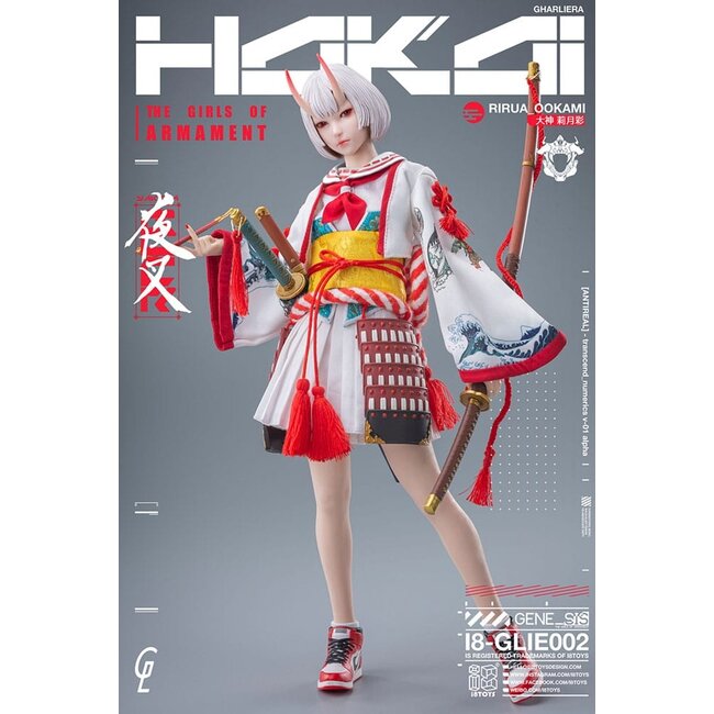Original Charakter i8Toys x Gharliera Actionfigur 1/6 The Girls of Armament Rirua Ookami 28 cm