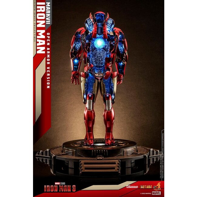 Iron Man 3 Diorama 1/6 Iron Man Mark VII (Version mit offener Rüstung) 32 cm
