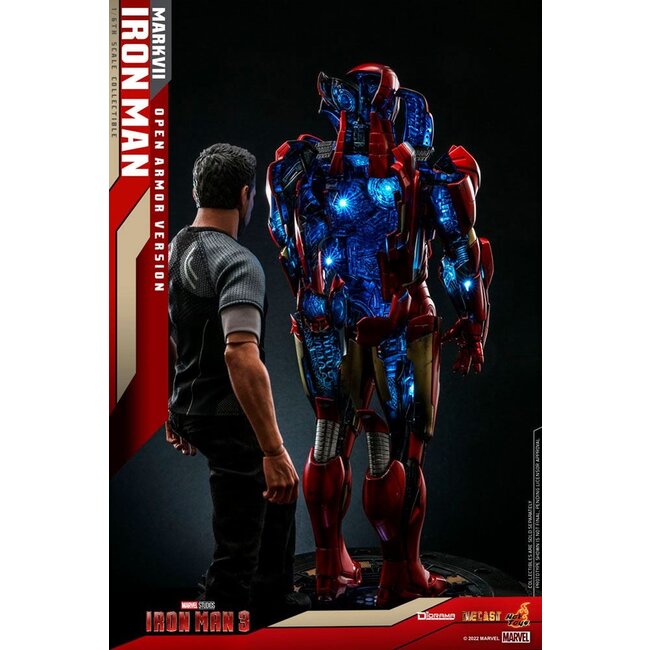 Iron Man 3 Diorama 1/6 Iron Man Mark VII (Version mit offener Rüstung) 32 cm