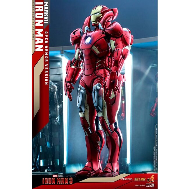 Iron Man 3 Diorama 1/6 Iron Man Mark VII (Version mit offener Rüstung) 32 cm