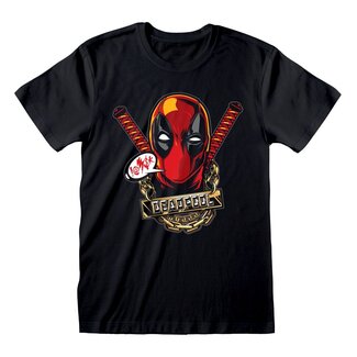 Heroes Inc Marvel T-Shirt Deadpool Gangsta Size S