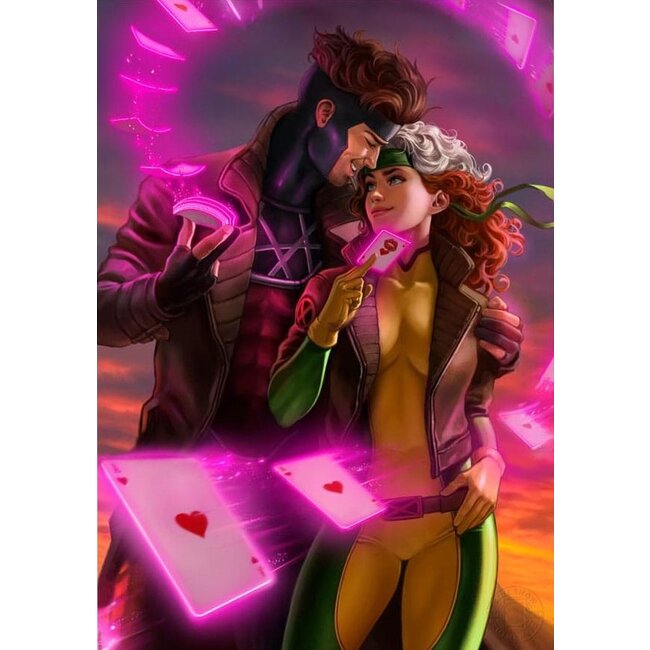 Sideshow Collectibles Marvel Kunstdruck Rogue & Gambit 46 x 61 cm - ungerahmt