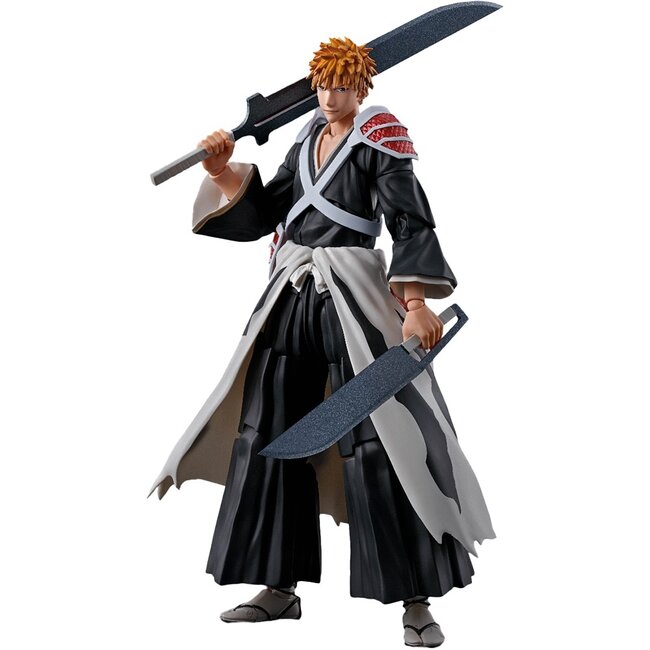 Bandai Tamashii Nations Bleach: Thousand-Year Blood War SH Figuarts Actionfigur Ichigo Kurosaki Dual Zangetsu 16 cm