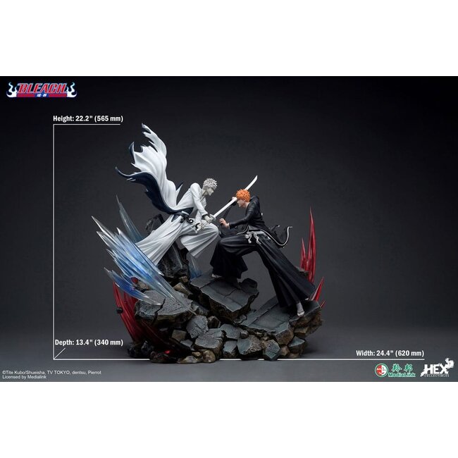 Bleach Elite Dynamic Statue 1/6 Ichigo Kurosaki vs Hollow Ichigo 56 cm