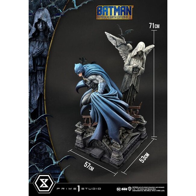 Batman Ultimate Premium Masterline Series Statue 1/4 Batman Rebirth Edition Blue 71 cm