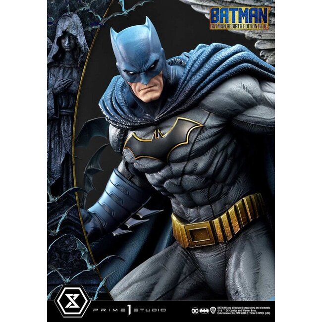 Batman Ultimate Premium Masterline Series Statue 1/4 Batman Rebirth Edition Blue 71 cm