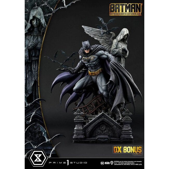 Prime 1 Studio Batman Ultimate Premium Masterline Series Statue 1/4 Batman Rebirth Edition Black Deluxe Bonus Version 71 cm