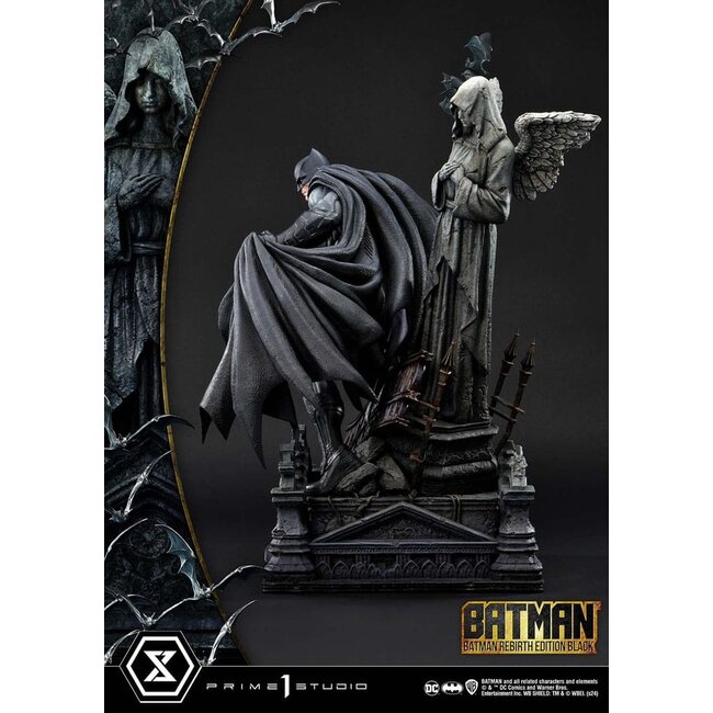 Batman Ultimate Premium Masterline Series Statue 1/4 Batman Rebirth Edition Black Deluxe Bonus Version 71 cm
