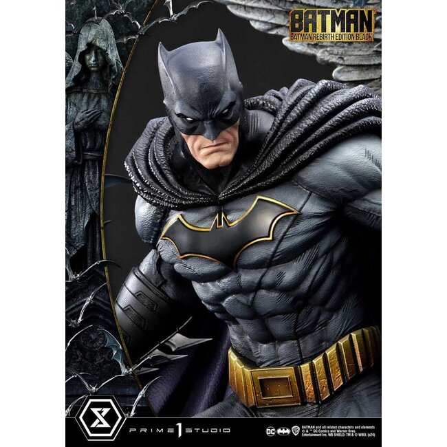 Batman Ultimate Premium Masterline Series Statue 1/4 Batman Rebirth Edition Black Deluxe Bonus Version 71 cm