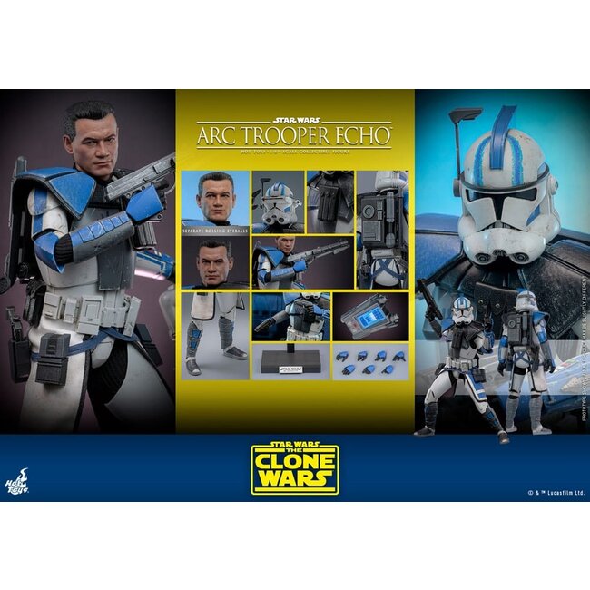 Star Wars: The Clone Wars Actionfigur 1/6 Arc Trooper Echo 30 cm