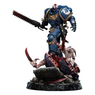 Weta Workshop Warhammer 40.000: Space Marine 2 Statue 1/6 Lieutenant Titus Limitierte Auflage 63 cm