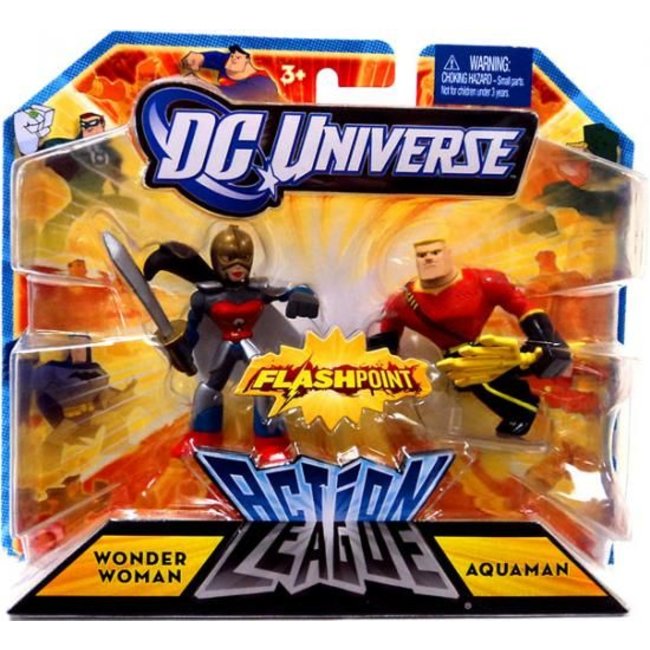 DC Direct Action League Wonder Woman & Aquaman Mini Figures