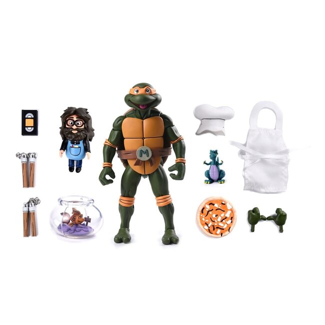 NECA  Teenage Mutant Ninja Turtles (Cartoon) Actionfigur Ultimate Michelangelo VHS 18 cm